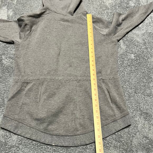Nike Tech Fleece Hoodie Womens Medium Gray Asymetrical Full Zip Jacket 684928 ** - Picture 6 of 9